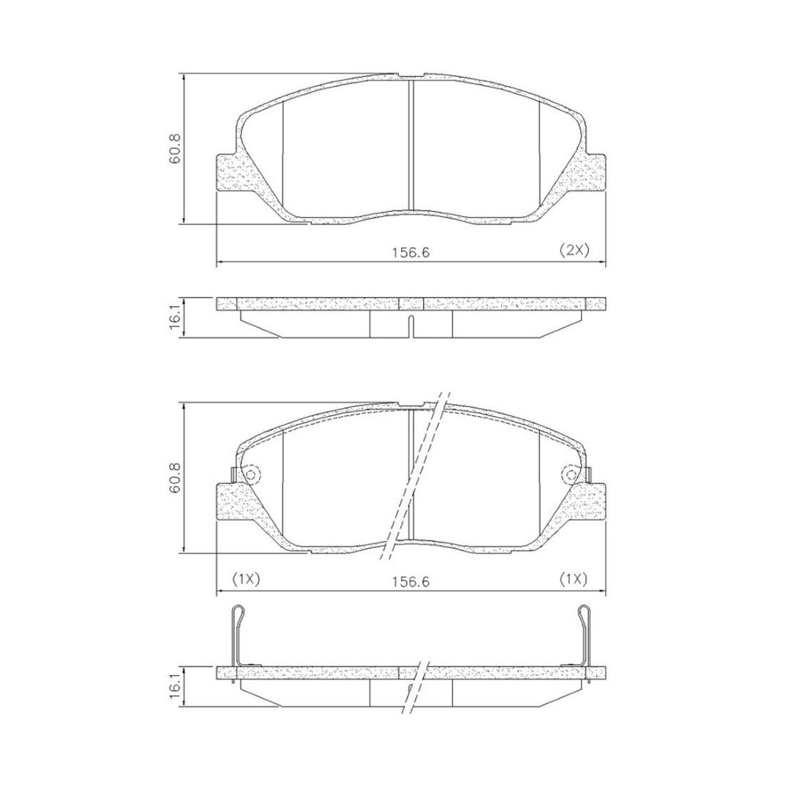 Pastilha Freio Ceramica Santa Fe 2006/ Fras-Le Pd1287-Cmaxx