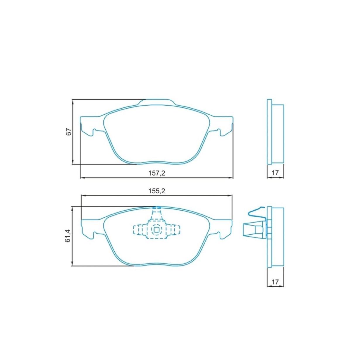 Pastilha De Freio Diant Ecosport Focus 2009/ Jurid Hq3011Pa