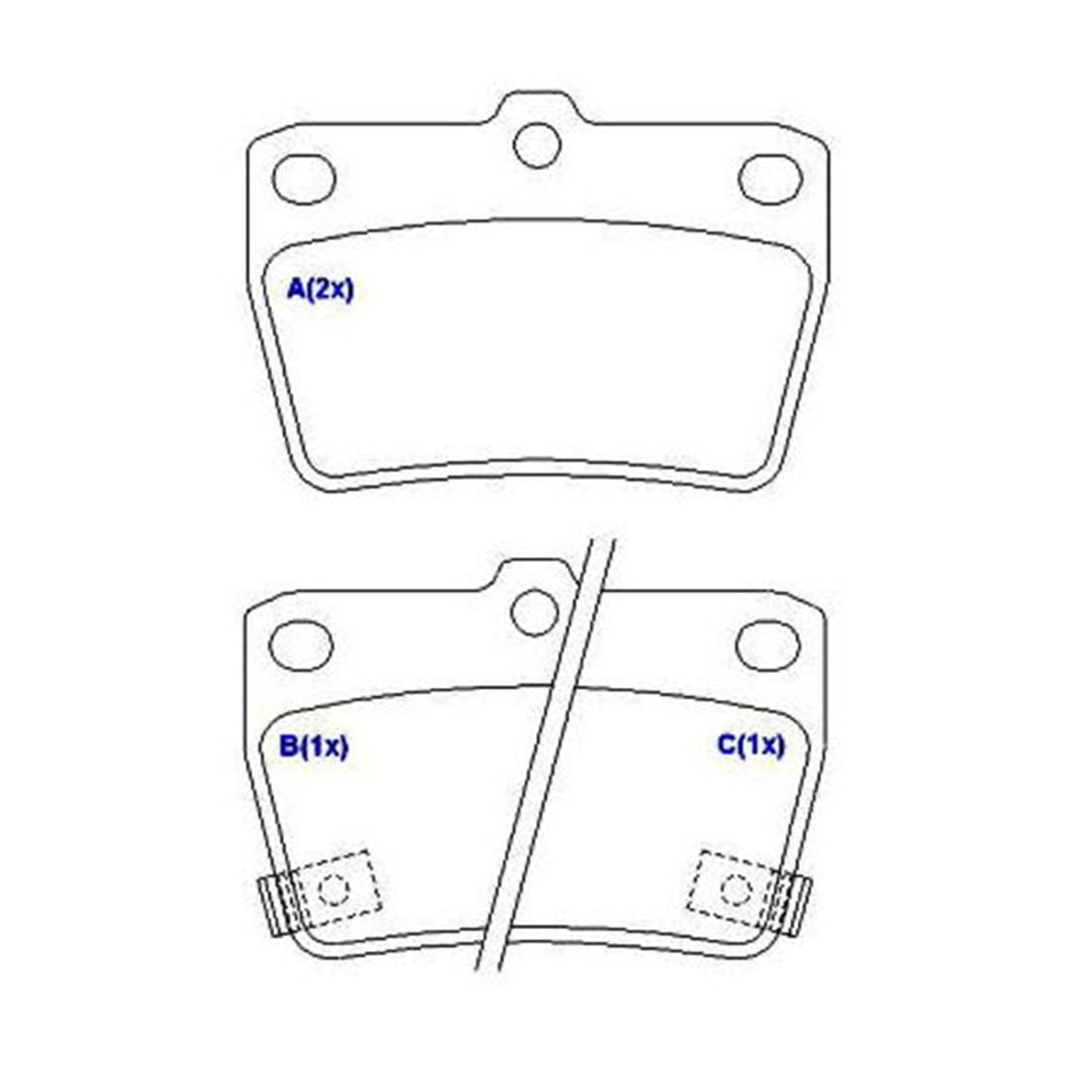 Pastilha De Freio Traseira Toyota Rav4 2001/ Frasle Pd629