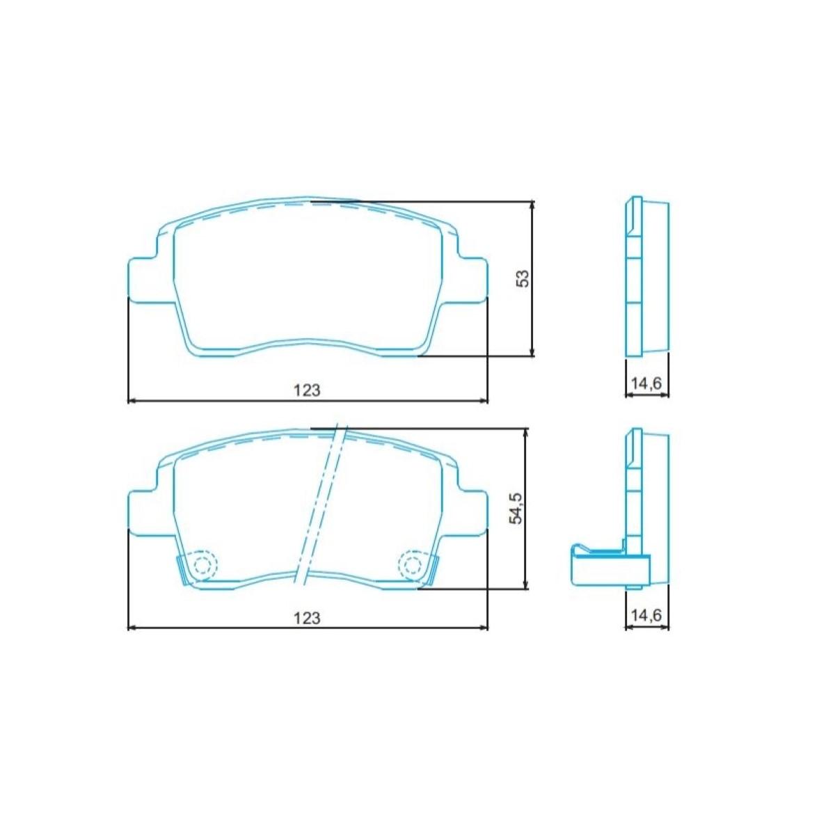 Pastilha De Freio Dianteira Toyota Etios 12/ Jurid Hq2288A