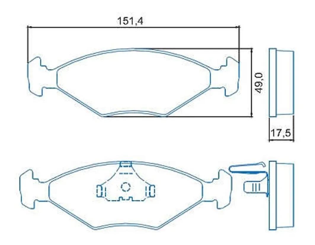 Pastilha De Freio Diant Palio Siena 1998/ Jurid Hq2154