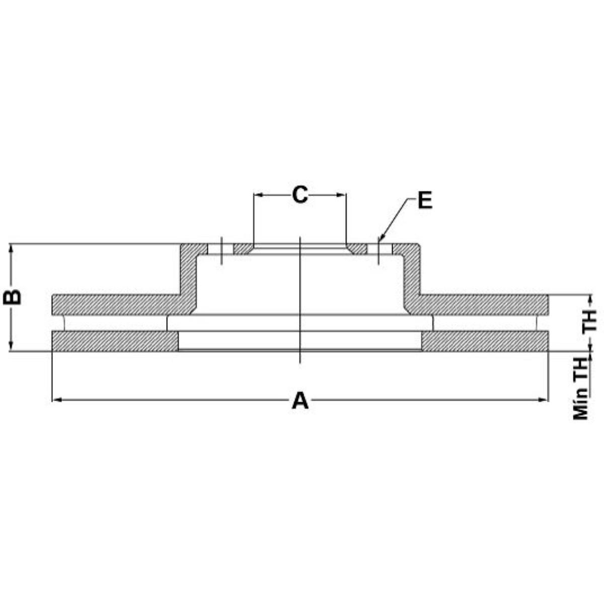 Disco De Freio Diant Mb C180 C200 C230 C250 Fremax Bd6473