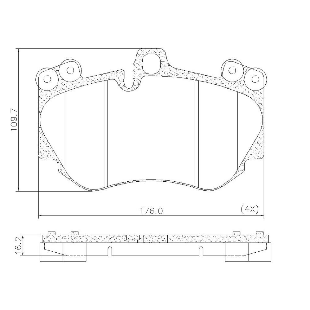 Pastilha De Freio Dianteira Porsche Cayenne 2003/ Frasle Pd1450