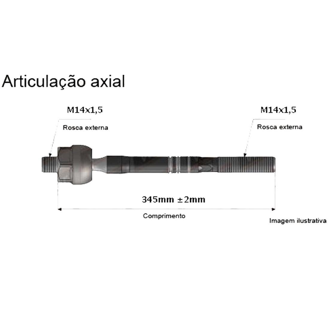 Axial Direcao Ford Focus 2006/2009 Viemar 680287
