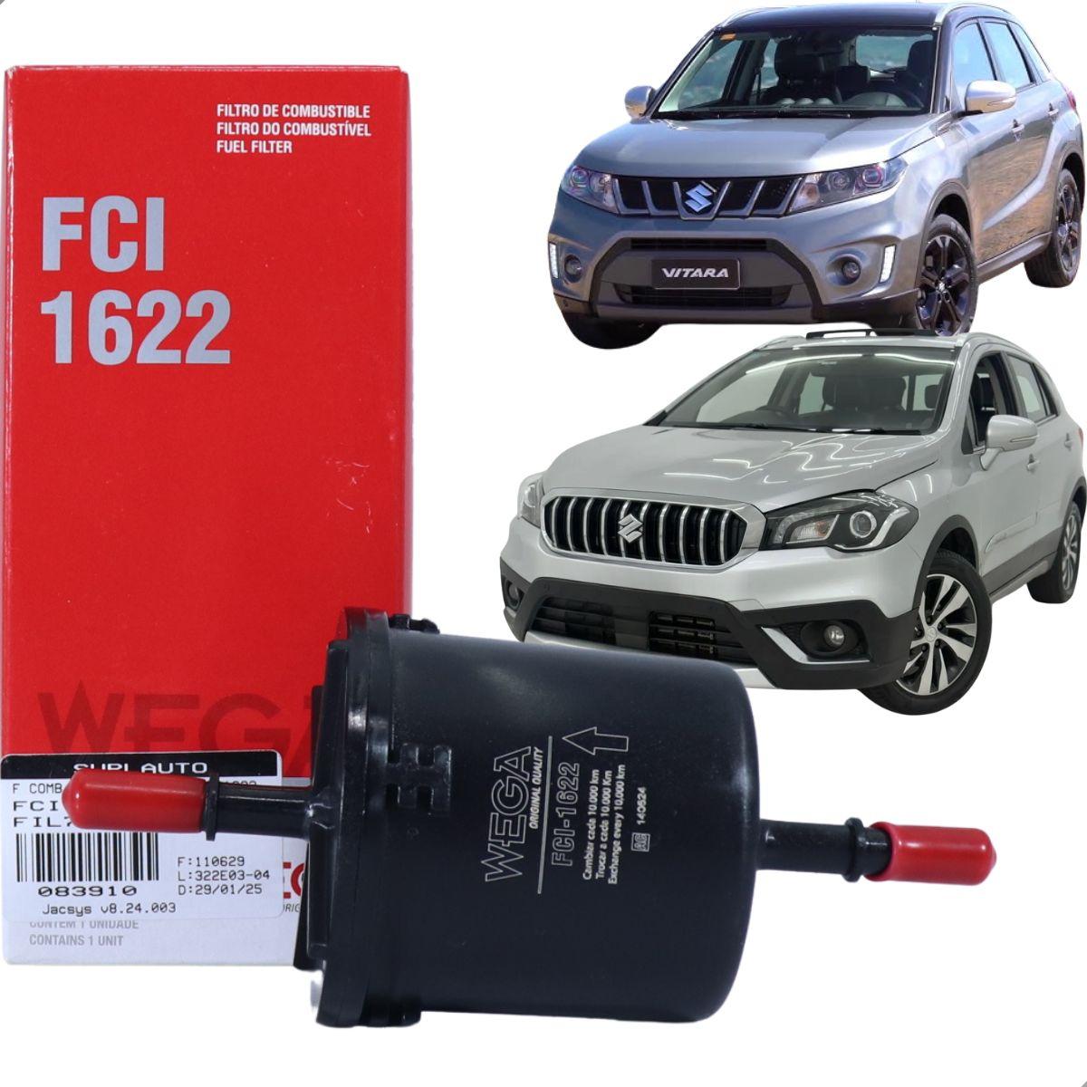 Filtro De Combustivel Vitara S Cross 17 15 1.4 1.6 Wega Fci1622