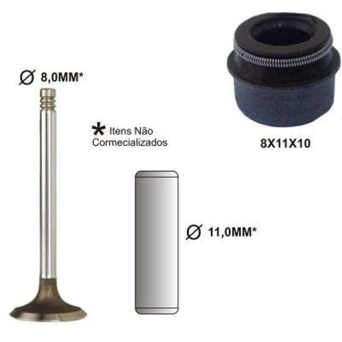 Retentor De Valvula Fiat Uno Mille Palio Megane Scenic Bastos 1212544