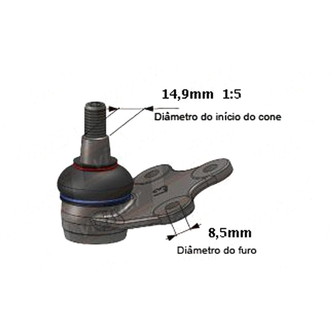Pivo Suspensao Fox Spacefox Polo 2002/ Viemar 503157
