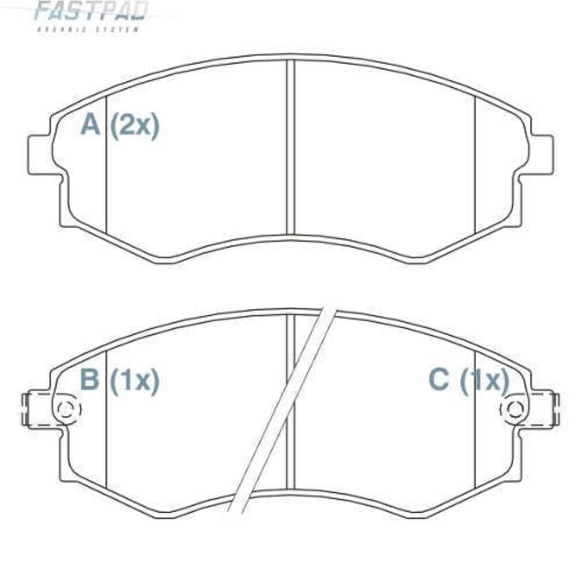 Pastilha De Freio Dianteira J5 J6 Elantra Willtec Fp605