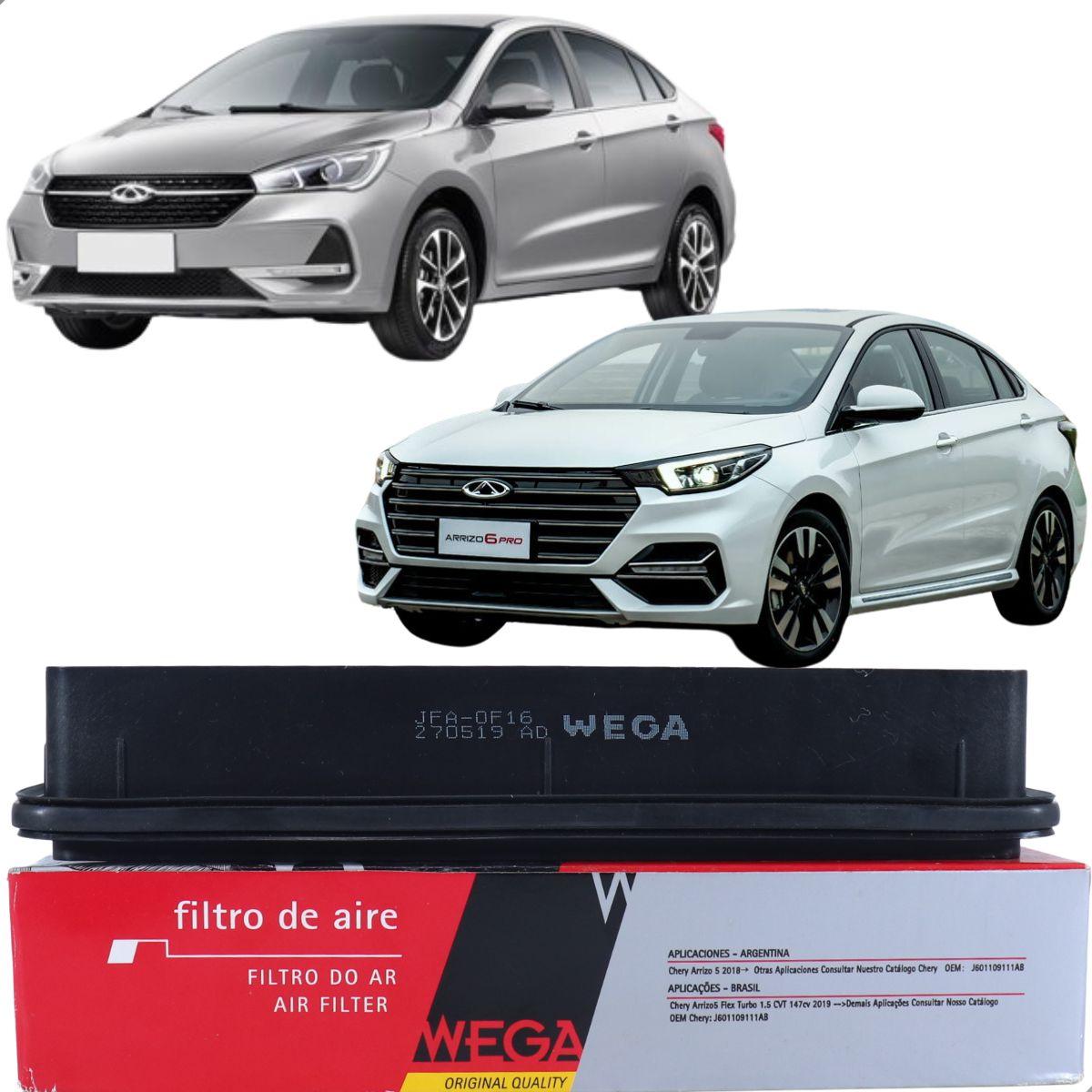 Filtro Ar Chery Arrizo 5 1.5 Cvt 2019/ Arrizo 6 2020/ Wega Jfa0F16