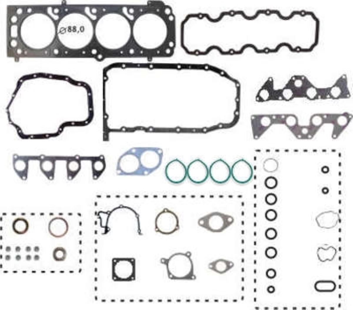 Junta Do Motor S10 Blazer Astra 1.8 2.0 2.2 8V 1998 Bastos 121075Mlr