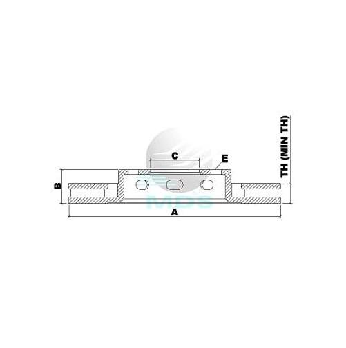 Disco De Freio Fox Polo Spacefox Crossfox Mds D35D