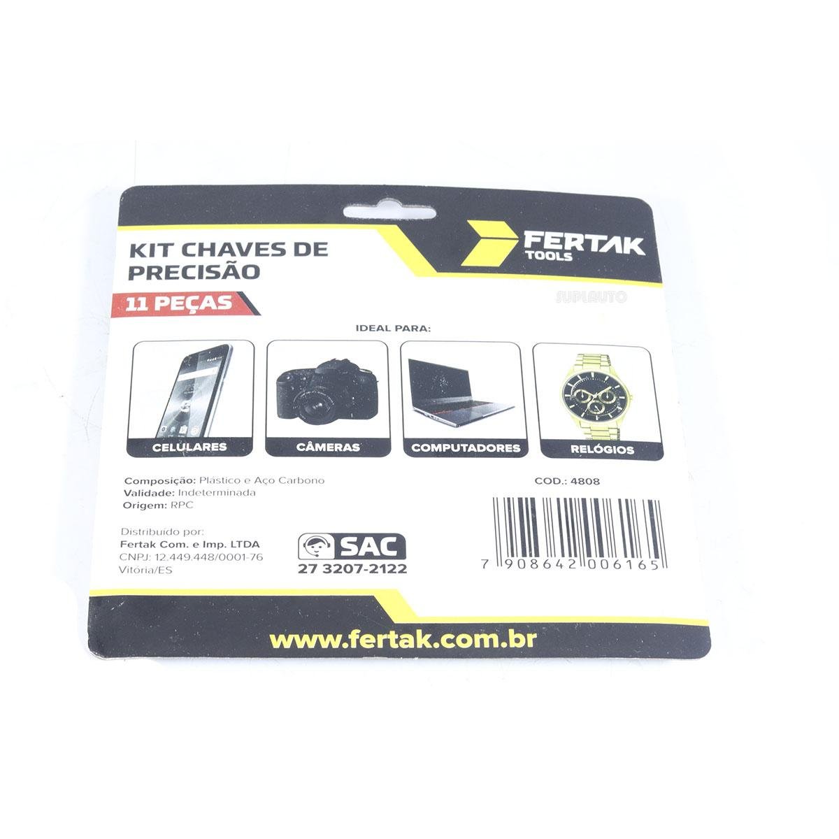 Kit Chave Relogio Fertak 4808
