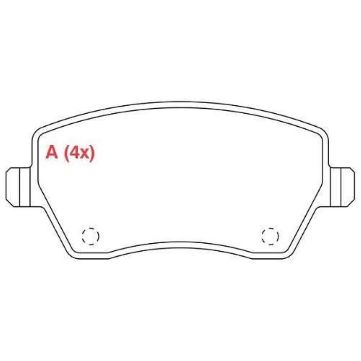 Pastilha De Freio Dianteira Duster Captur Fastpad Willtec Fp966