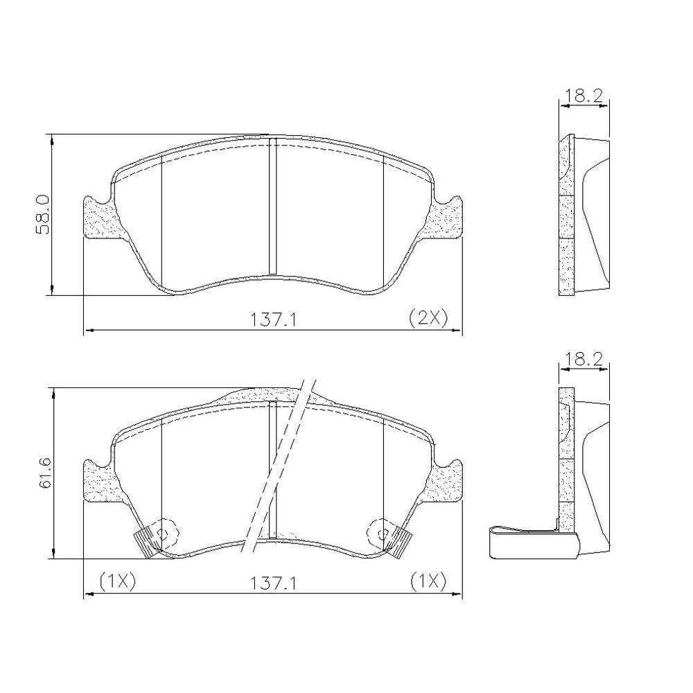 Pastilha De Freio Diant Corolla 08/ Fras-Le Pd669 Jogo<Br>