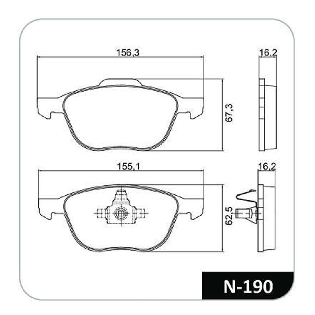 Pastilha Freio D Ecosport Focus C30 C70 S40 V50 Mazda 3 5 Cobreq N190