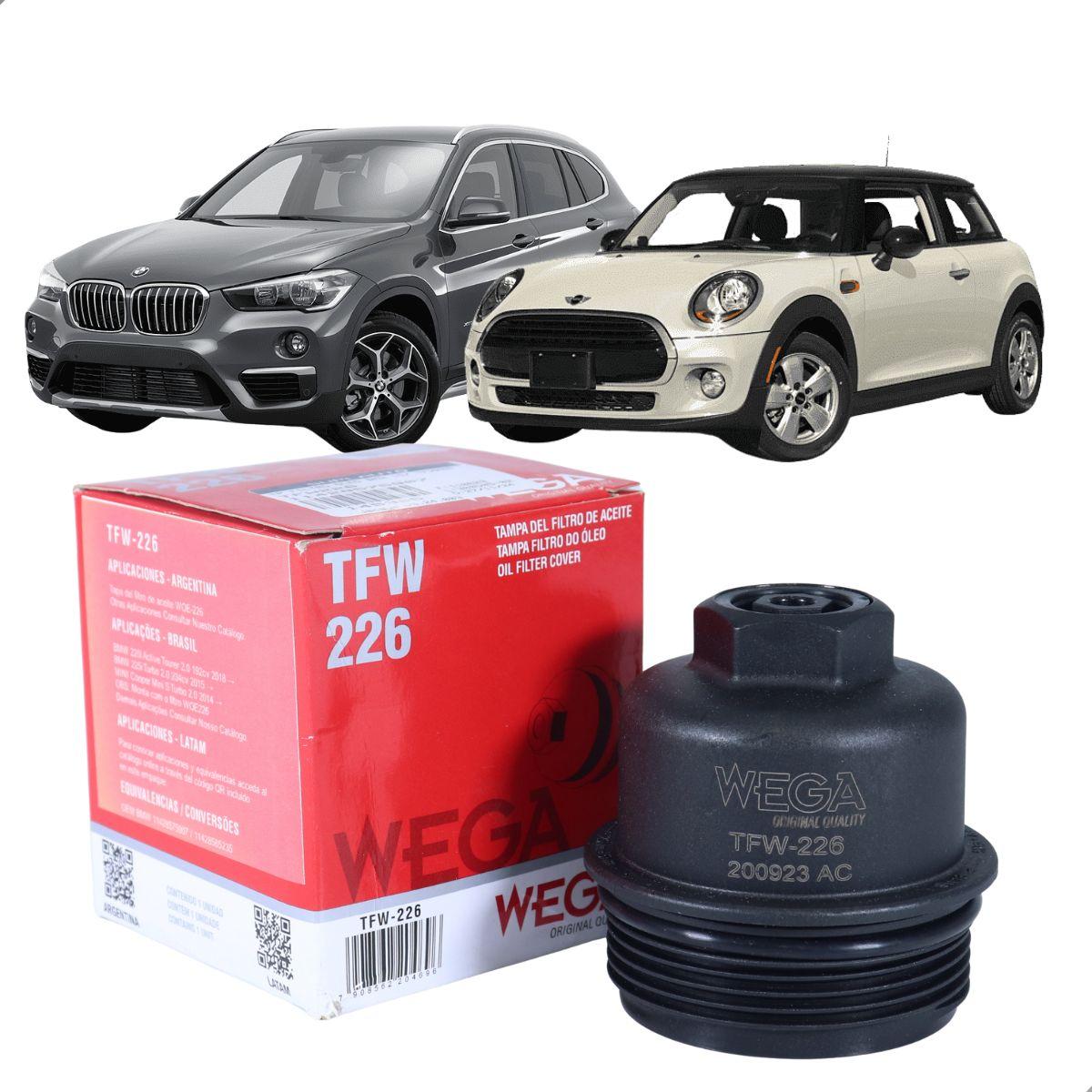 Tampa Filtro Oleo Mini Cooper 2014/ Bmw X1 2016/ 220I 2018/ Wega Tfw226