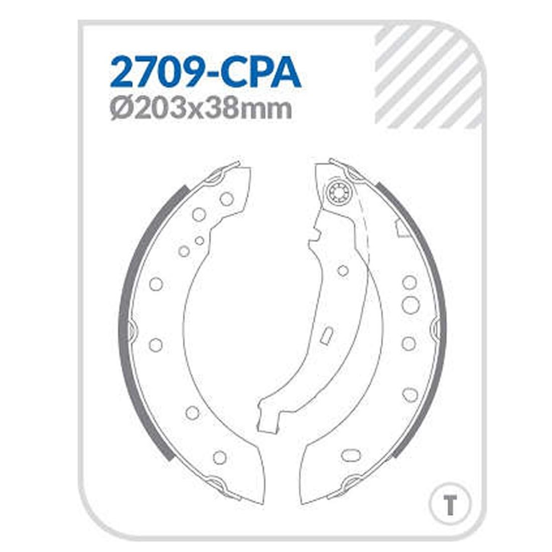 Sapata Patim Freio T Peugeot 206 207 Cobreq 2709Cpa