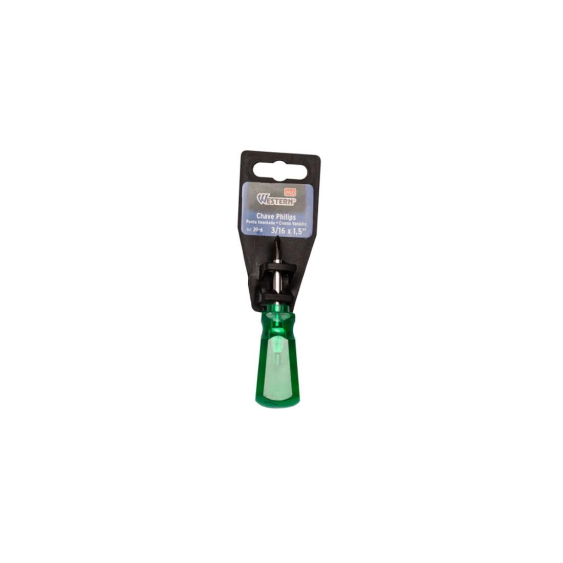 Chave Philips Verde 3/16X1,5" Ponta Iamantada Western 39-6
