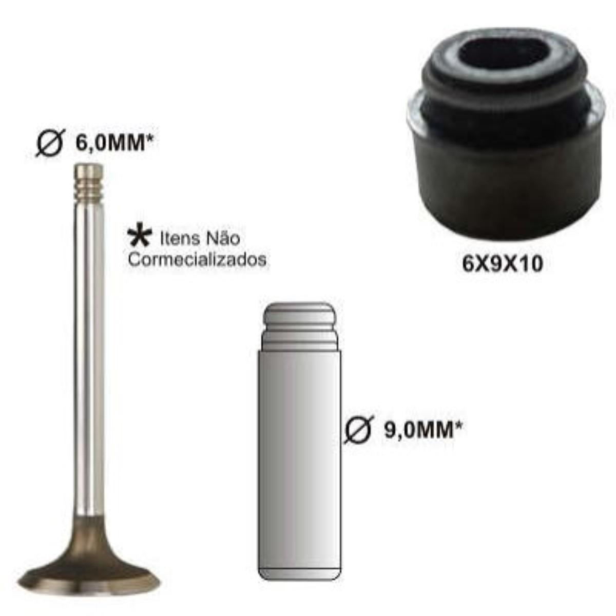 Retentor De Valvula Gol Vectra Corsa Celta Prisma 206 307 Partner Bastos 1219203