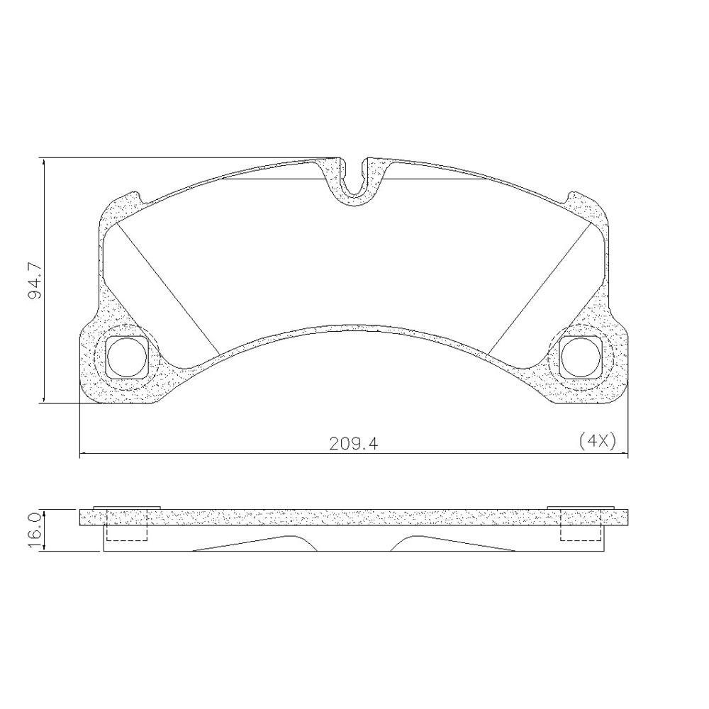 Pastilha De Freio Dianteira Cayenne 2011/ Toureg 2011/ Frasle Pd1463