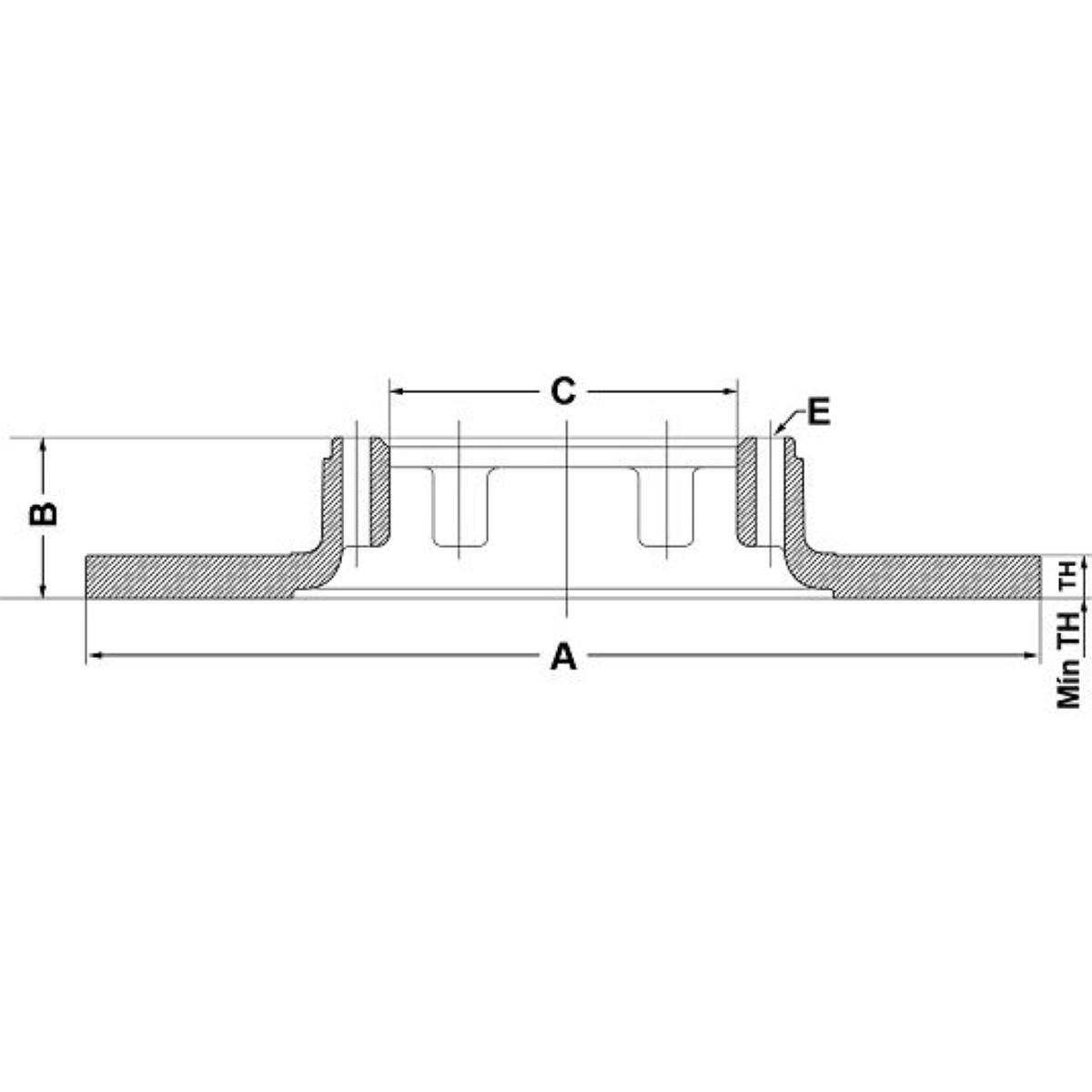 Disco De Freio Dianteiro Peugeot 505 2.5 92/93 Fremax Bd4642