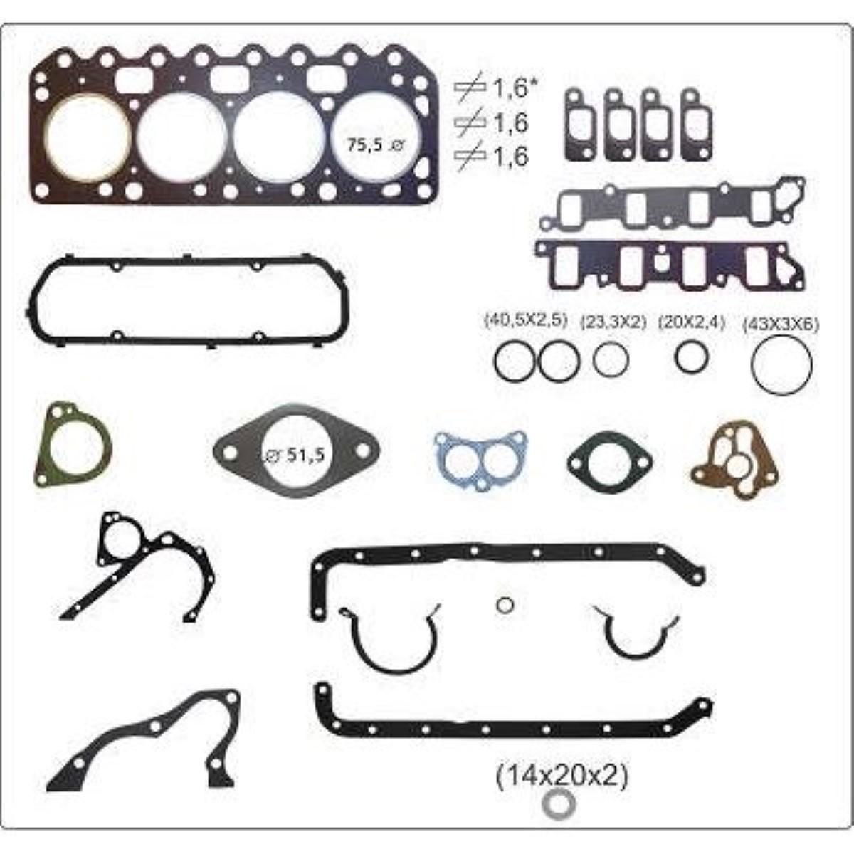 Junta Motor Ford Fiesta Ka Bastos 131029Pk