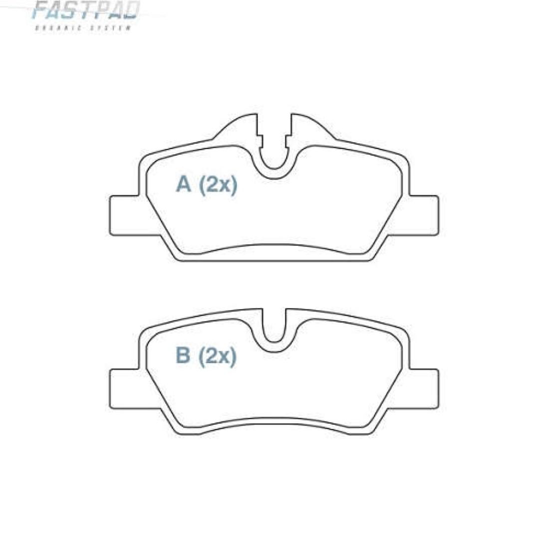 Pastilha Freio Tras Ceram Mini Cooper S 2013/ Willtec Fp981