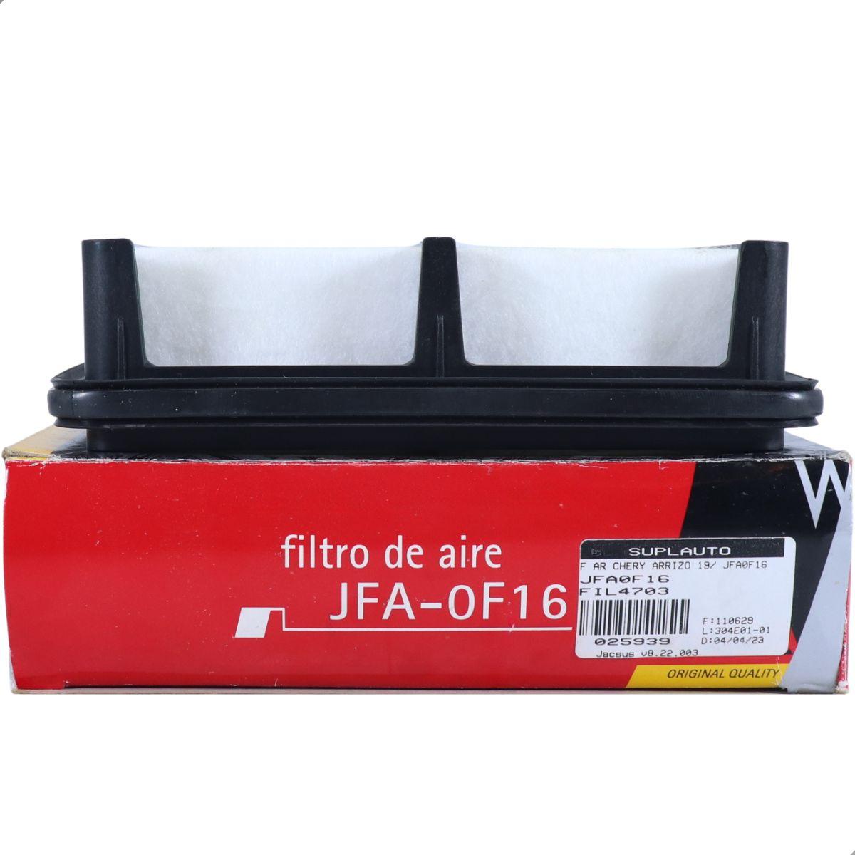 Filtro Ar Chery Arrizo 5 1.5 Cvt 2019/ Arrizo 6 2020/ Wega Jfa0F16