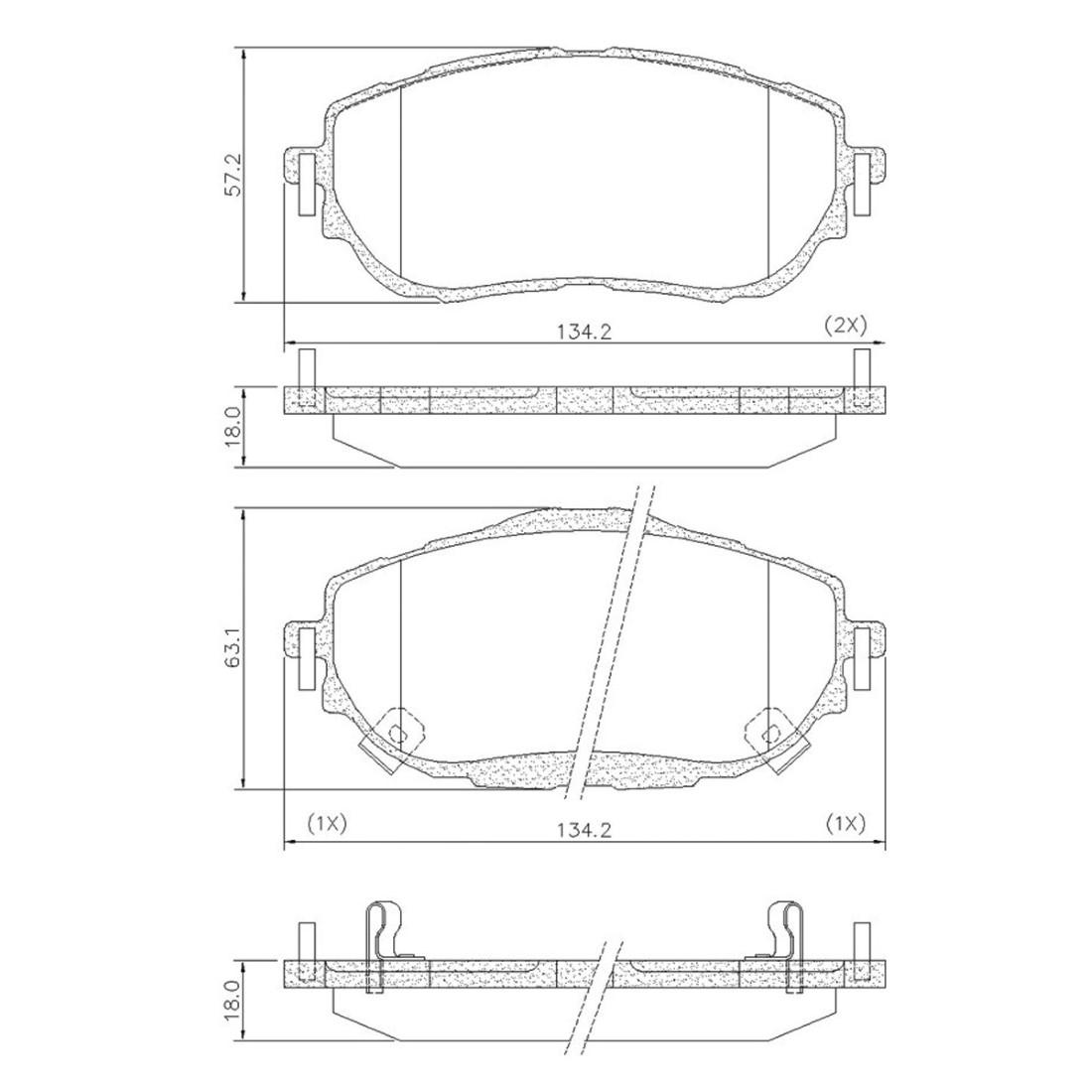 Pastilha Freio Dianteira Corolla 2014/ Fras-Le Pd1480-Cmaxx