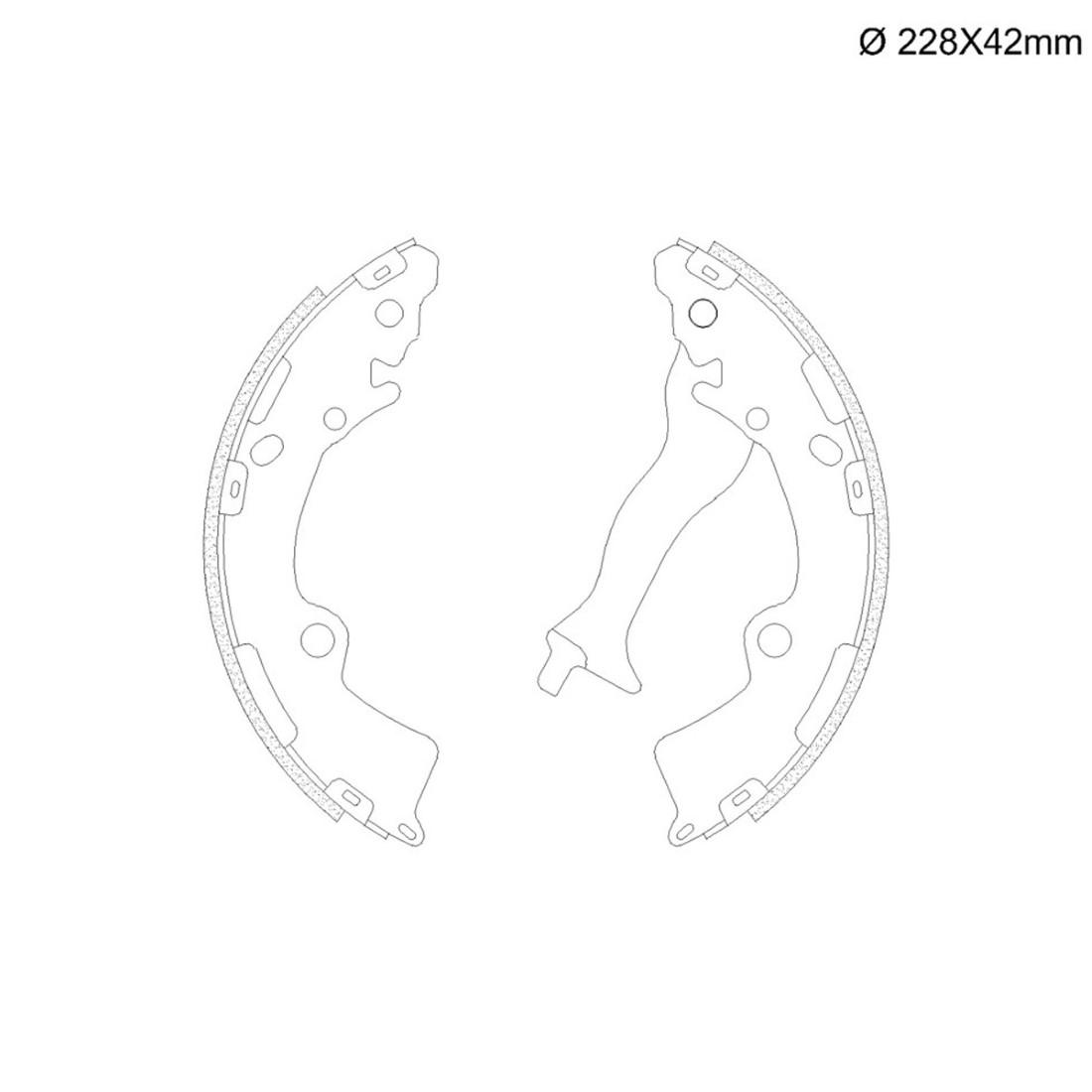 Sapata Freio Traseira Creta 1.6 2.0 2016/ Fras-Le Hy487Cpa
