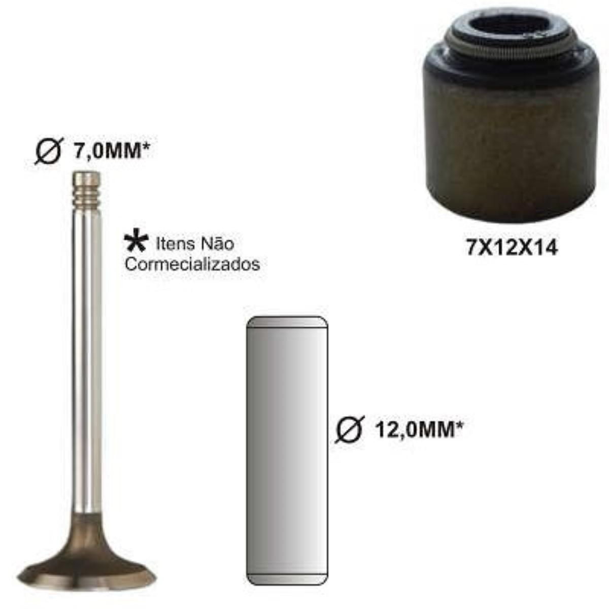 Retentor De Valvula Ford Ranger Gas 2.3 2.5 8V Bastos 1230159