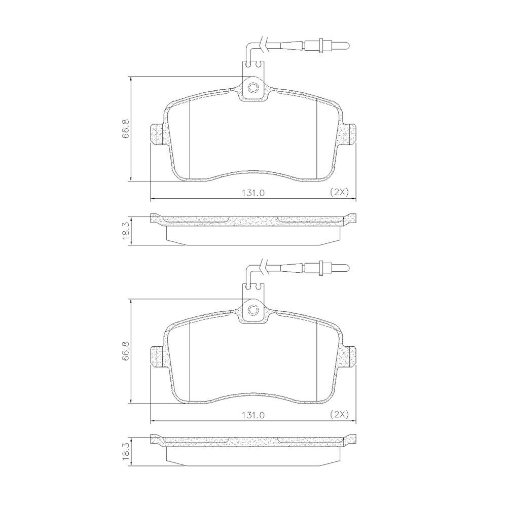 Pastilha De Freio Peugeot 407 2004/ Frasle Pd1477E