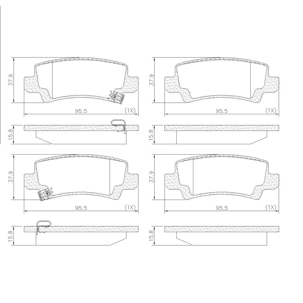 Pastilha De Freio Traseira Corolla 2002/ Filder Frasle Pd512