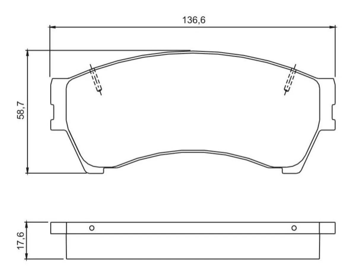Pastilha De Freio Dianteira Ford Fusion 2006/ Jurid Hq2212