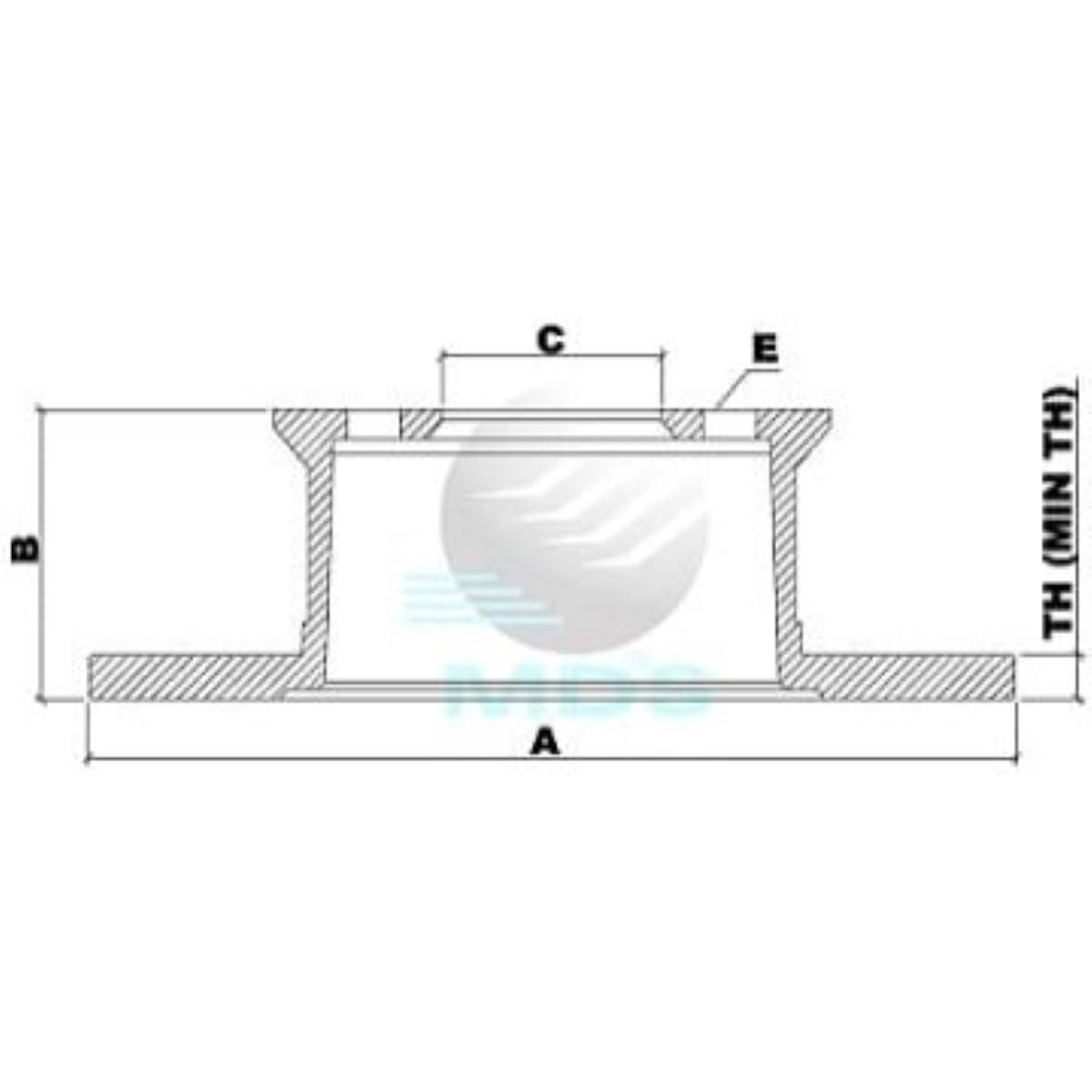Disco De Freio Kombi Mds D08