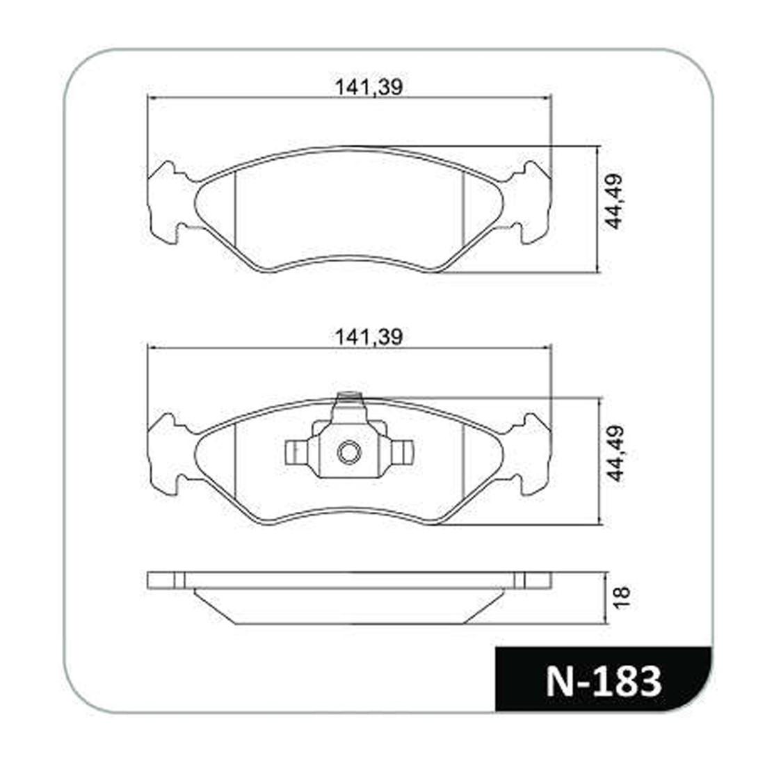 Pastilha Freio Dianteira Ford Fiesta Ka Cobreq N183