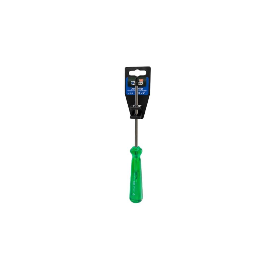 Chave Philips Verde 1/4X5" Ponta Iamantada Western 3912