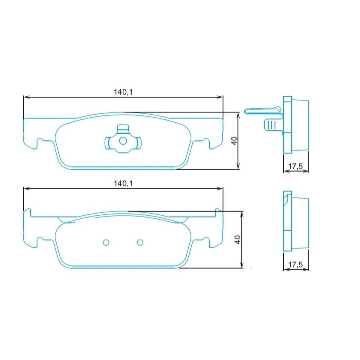 Pastilha De Freio Dianteira Renault Logan 2014/ Jurid Hq2319