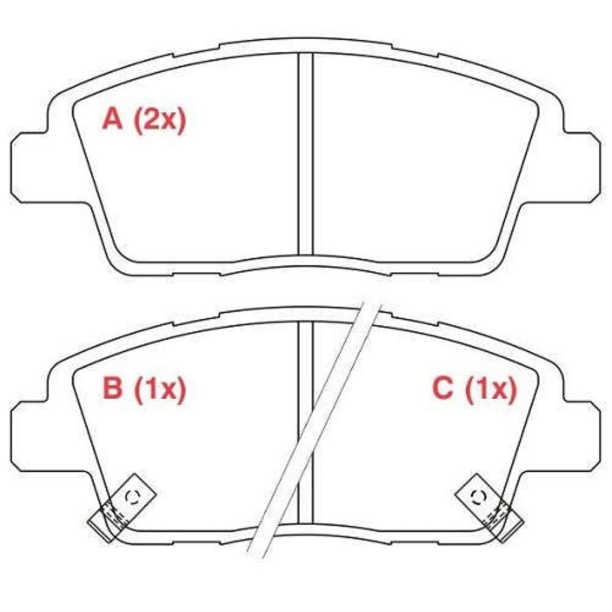 Pastilha Freio Hyundai H20 1.0 12V 2012 Willtec Pw174
