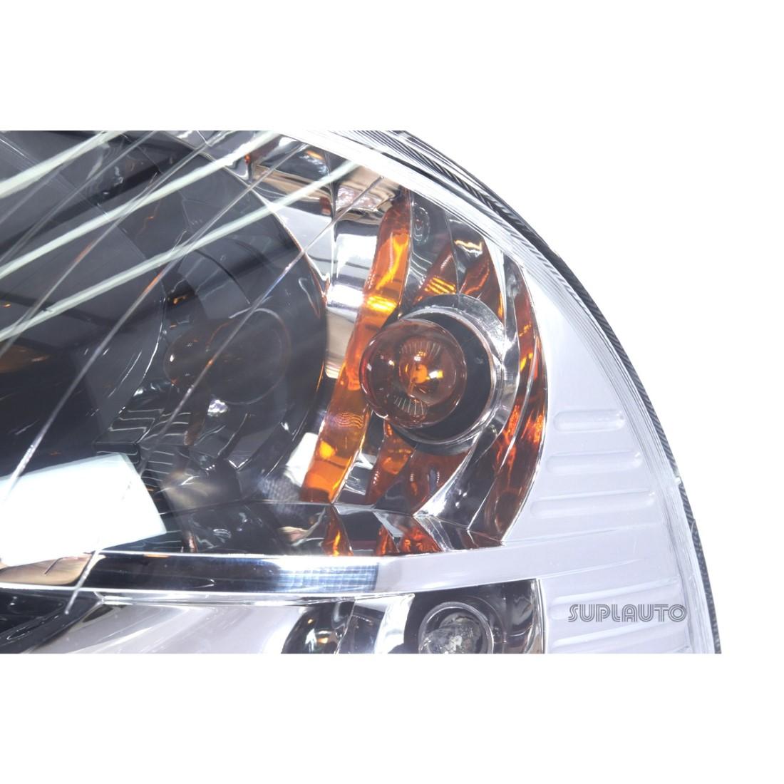 Farol Esquerdo Mascara Negra Palio Strada Siena Fiat 7090314