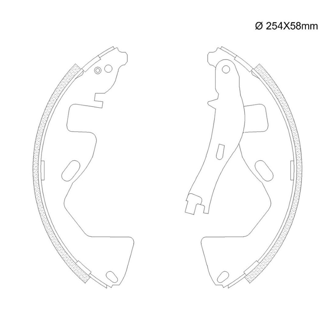 Sapata Freio Traseira Fiat Toro 2017/ Fras-Le Fi484Cpa