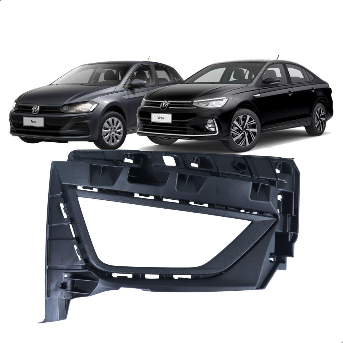Moldura Farol Auxiliar Polo Virtus Esquerdo Vw 6Ea853665