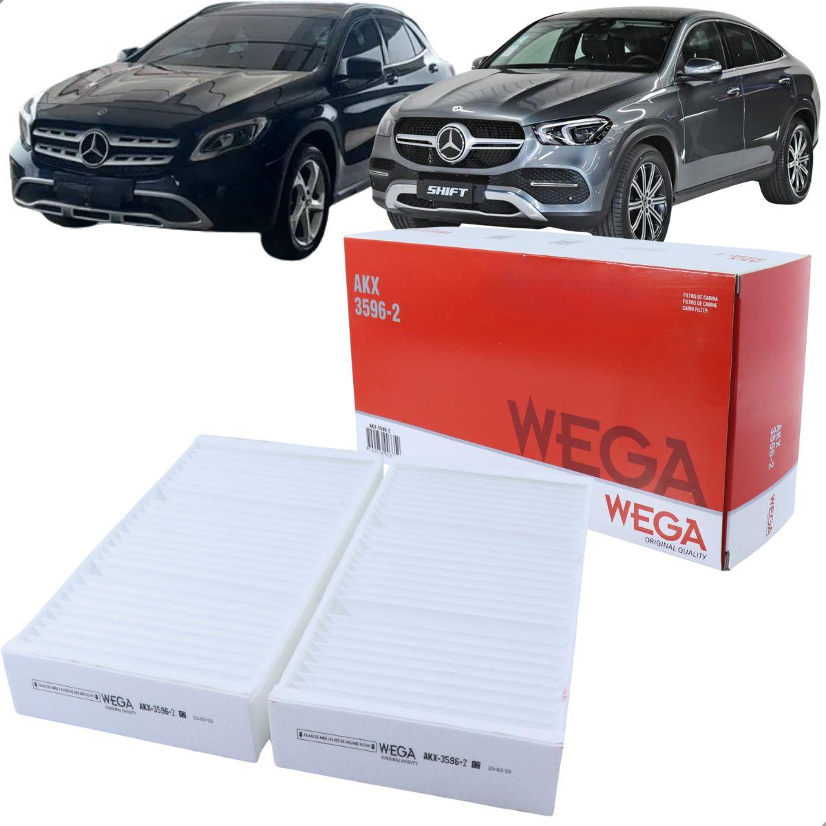 Filtro Cabine Mb Classe Gle 350 400 63 2016/ Wega Akx3596-2