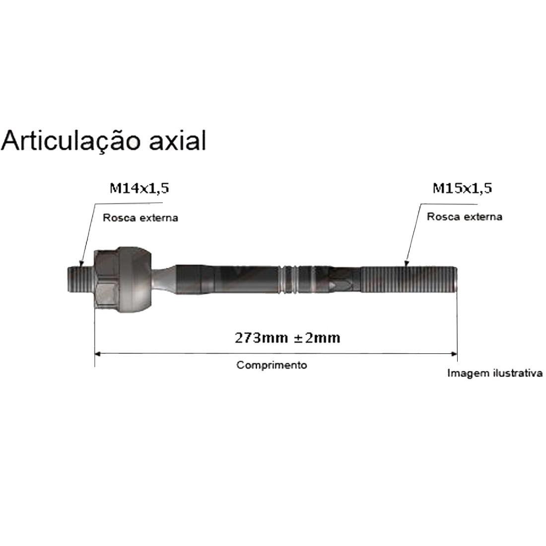 Axial Direcao Corolla 2008/2014 Viemar 680402