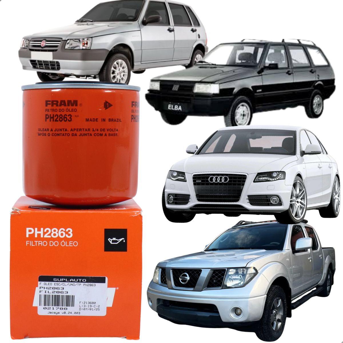 Filtro Oleo Bmw 316 320 Dodge Ram Fiat 147 Tempra Uno Fram Ph2863