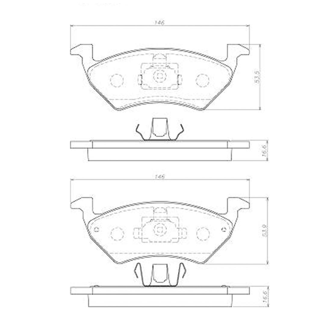 Pastilha De Freio Dianteira Up 2014/ Jurid Hq2320