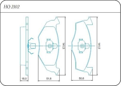 Pastilha De Freio Traseira Audi A3 96/ Golf Mexicano 95/ Polo 96/ Jurid Hq2102