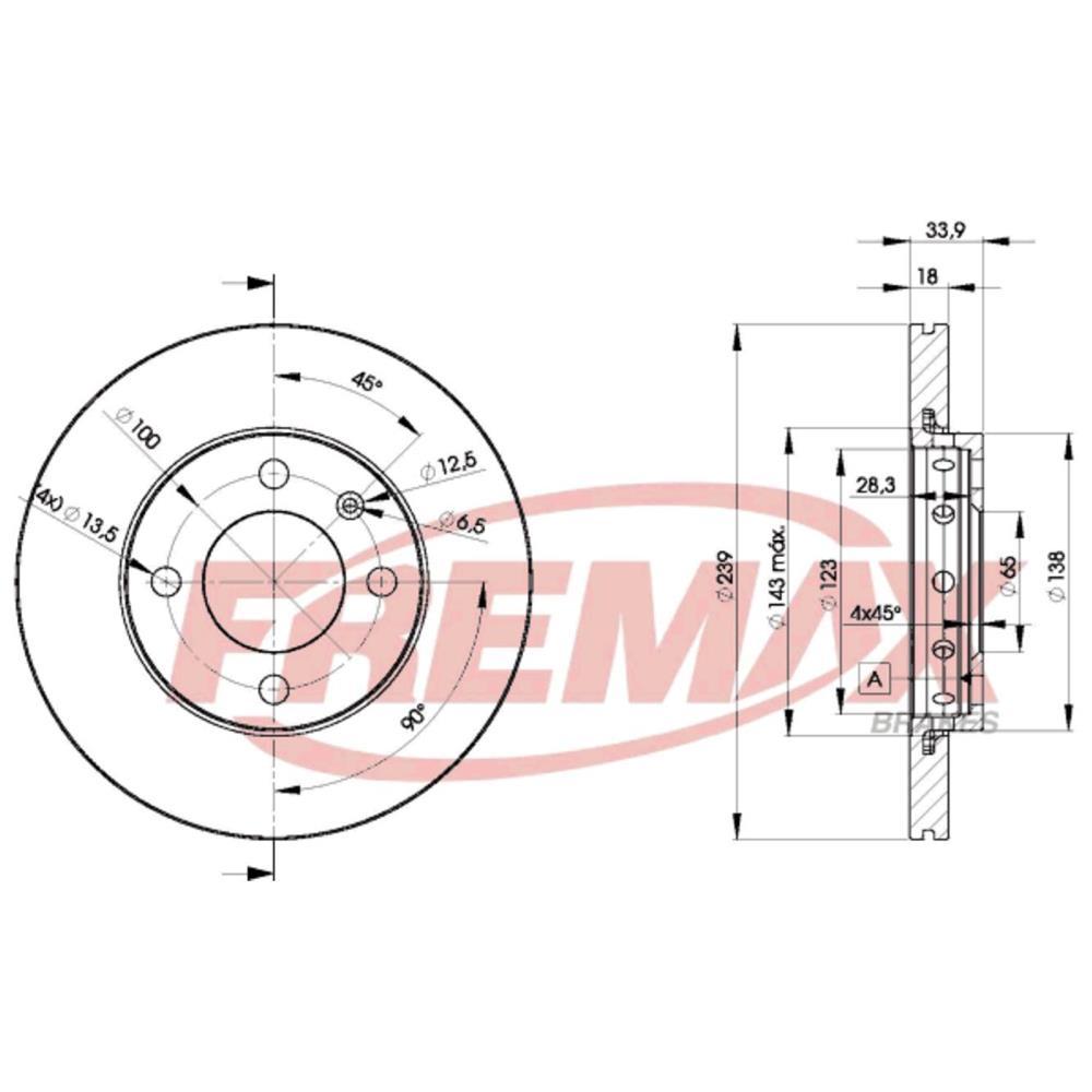 Disco De Freio Dianteiro Vw Polo 2001/14 Fremax Bd5303