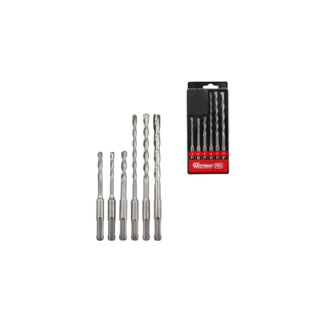 Jogo De Brocas Sds Plus Para Martele 6 Pecas Western 16006