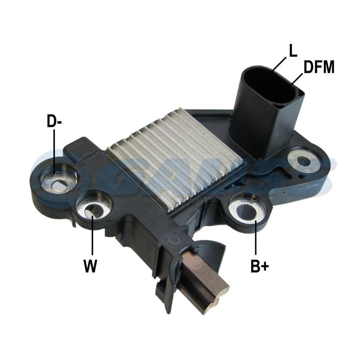 Regulador Voltagem Crossfox Fox Gol Golf Parati Voyage Gauss Ga0343